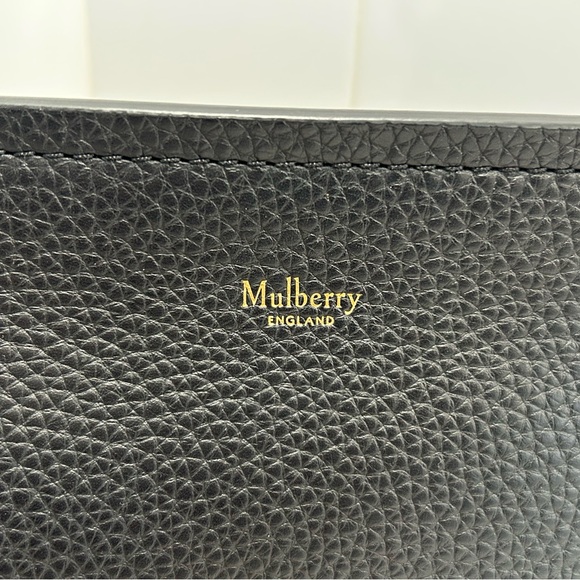 Mulberry Amberly Medium Satchel Black w/Gold Hardware EUC - Picture 3 of 15